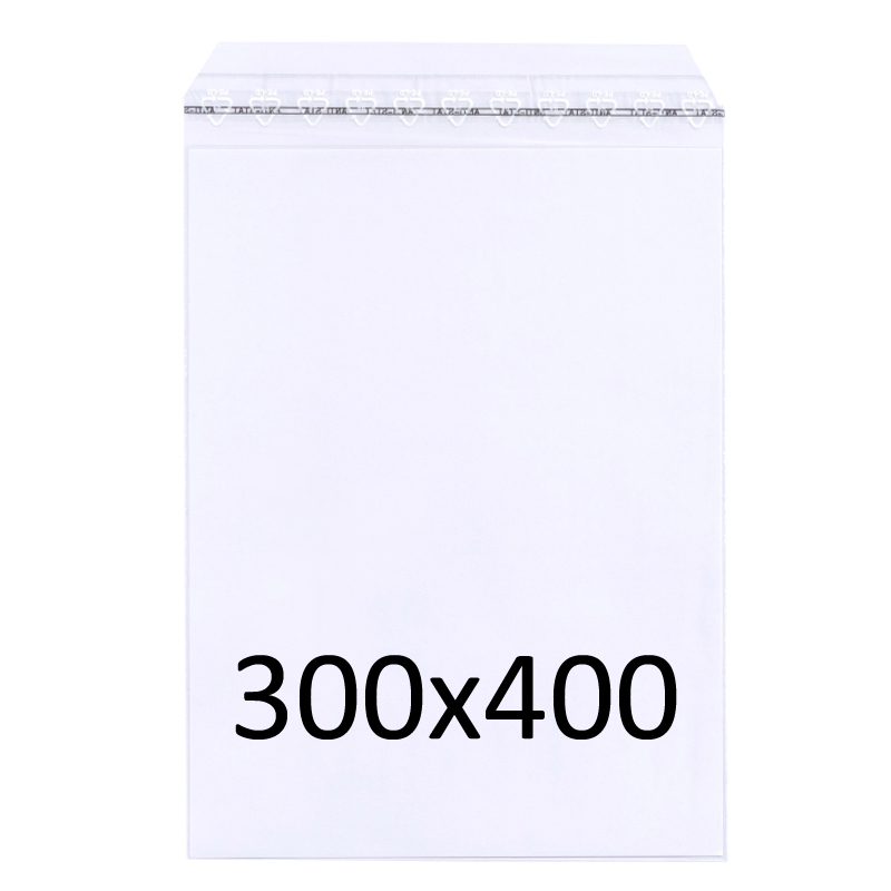 Versandtaschen 300 x 400 mm mit Adhäsionsverschluß, 50 µm