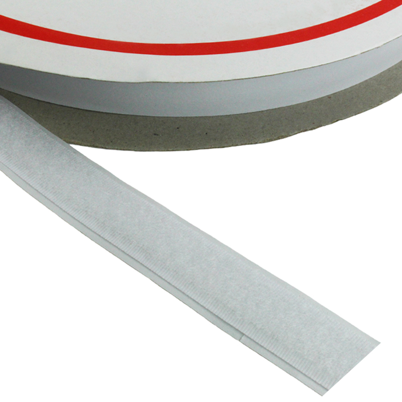 Flauschband, selbstklebend, weiß, 16 mm, 25 m Rolle