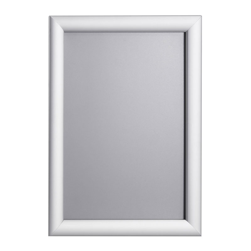 Selbstklebende Klapprahmen A4, silber, 25 mm Profil mit Gehrungsecken