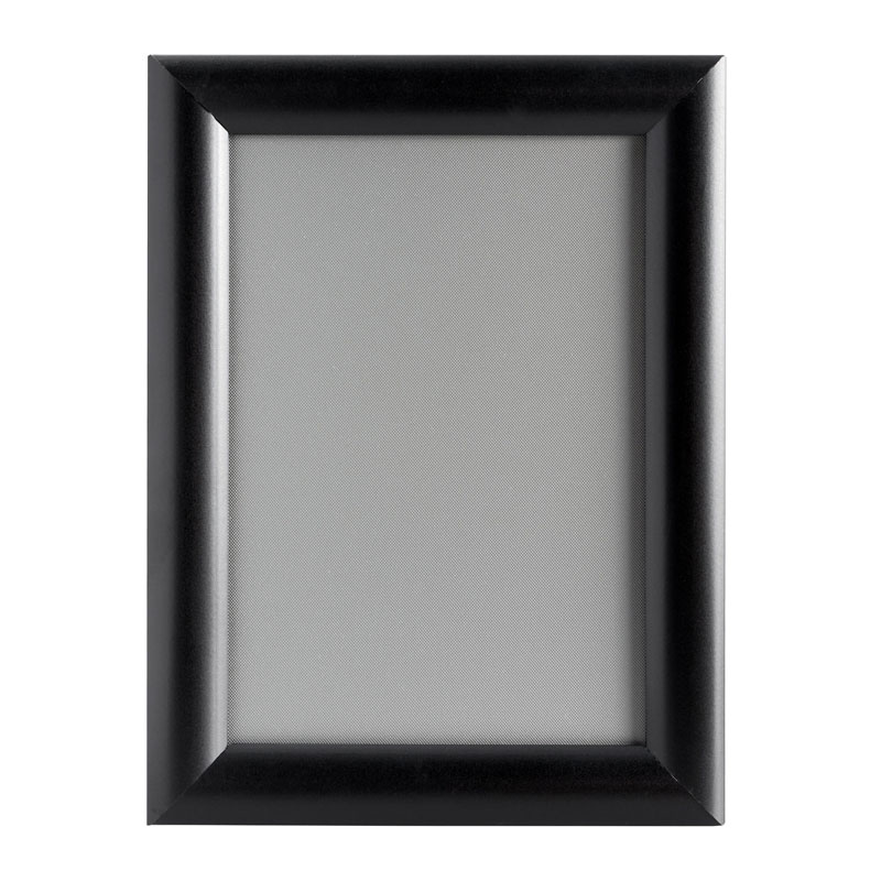 Selbstklebende Klapprahmen A5, schwarz, 25 mm Profil mit Gehrungsecken