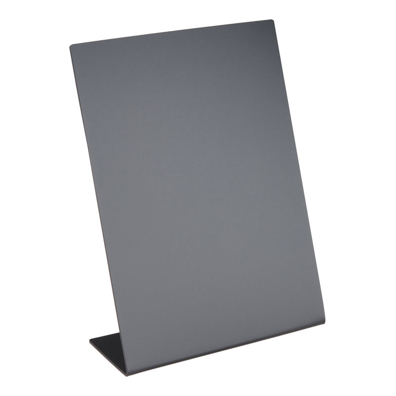 L-Aufsteller Kreidetafel 148 × 210 mm, A5 Hochformat, schwarz