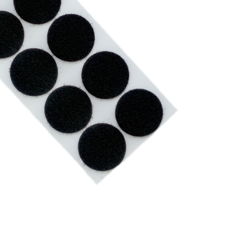 Flauschpunkte, 33 mm, schwarz, 1.400 Punkte
