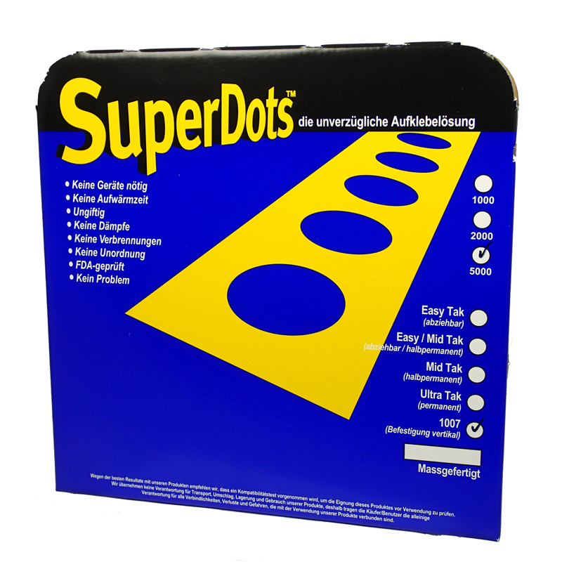 SuperDots Klebepunkte Ultra Tak 1007, Ø 8-10 mm