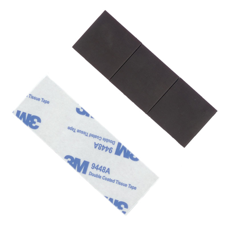 Selbstklebende Magnetplättchen, 25 x 25 mm, 1 mm stark