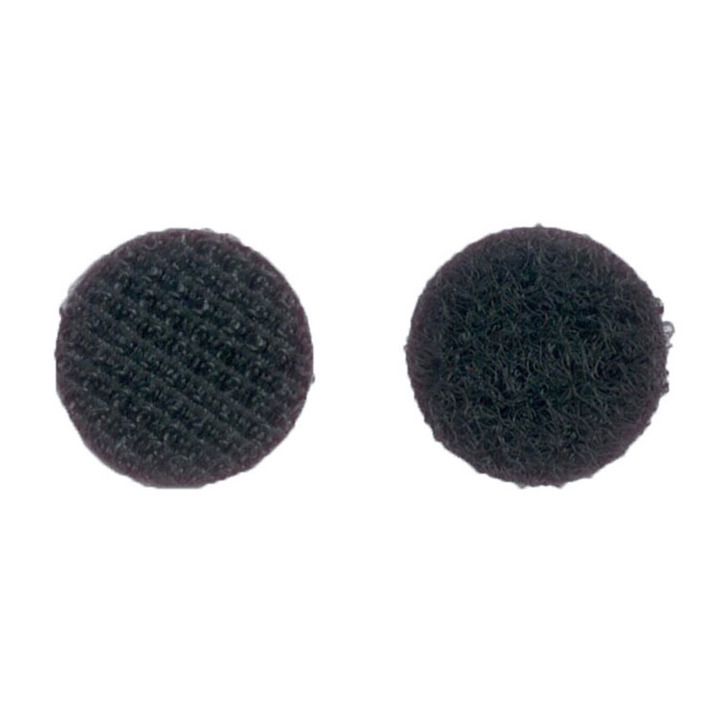 Klett- / Flauschpunkte, 21 mm, schwarz 
