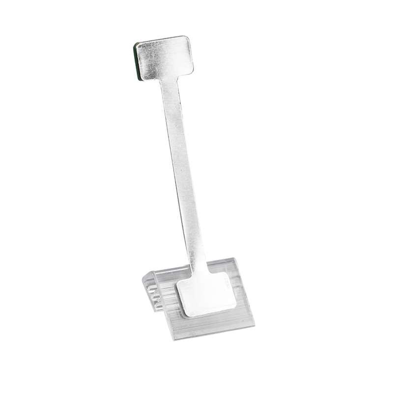 Regalwipper Twinstick aus Aluminium für Scannerschienen, 75 mm lang