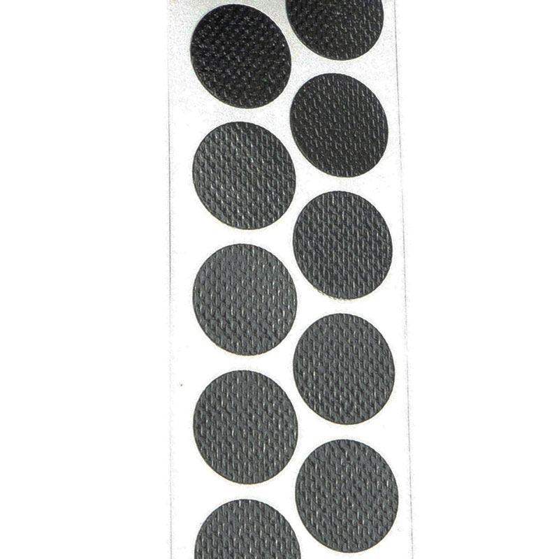 Gewebeklebepunkte schwarz 15 mm Ø, einseitig stark haftend