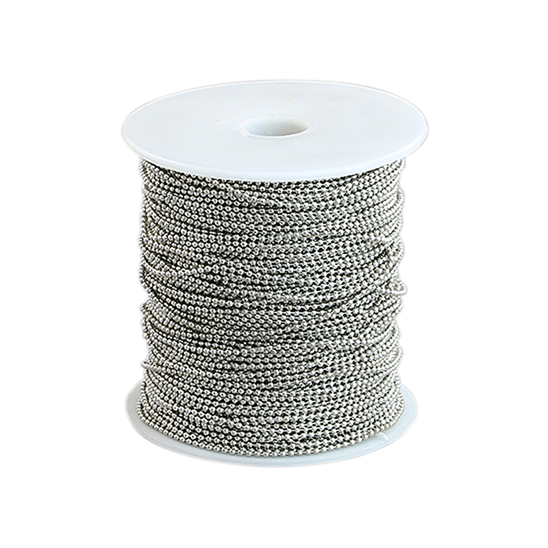Kugelketten, 1,5 mm Kugeldurchmesser, 100 m Rolle