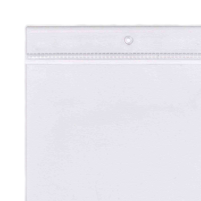 Transparente Energielabel Hülle für Etiketten 116 x 265 mm aus Weich PVC mit Hängerand