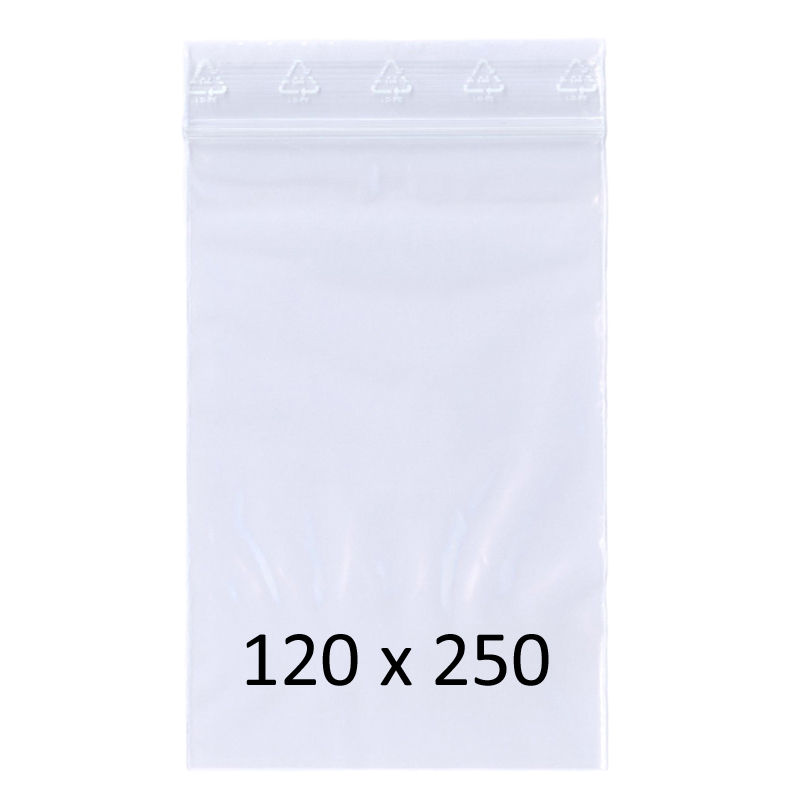 Druckverschlussbeutel 120 x 250 mm