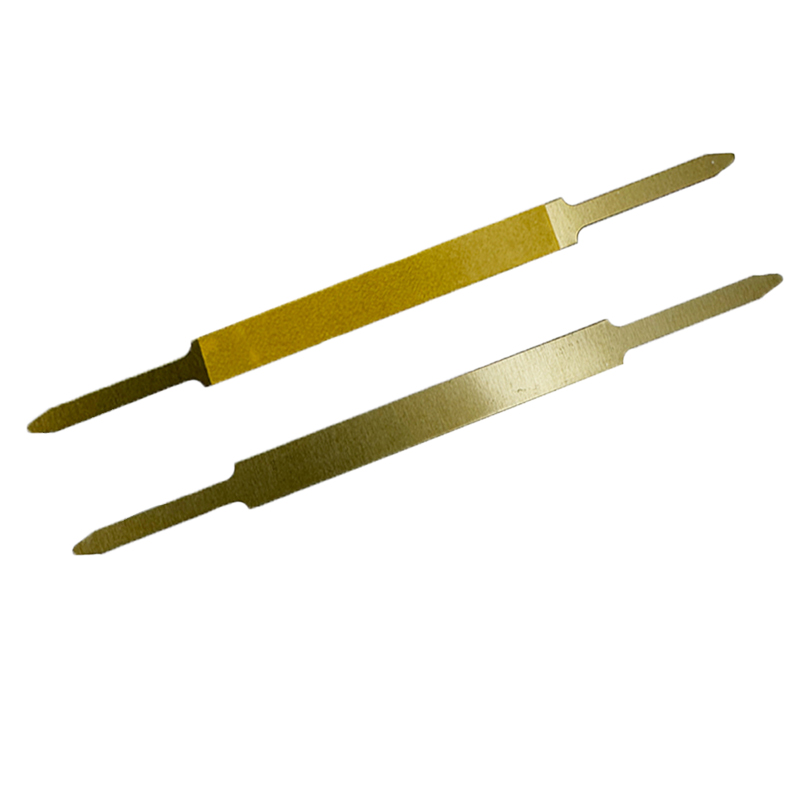 SK Heftzungen mit breitem Mittelstück 150 mm lang messingfarben