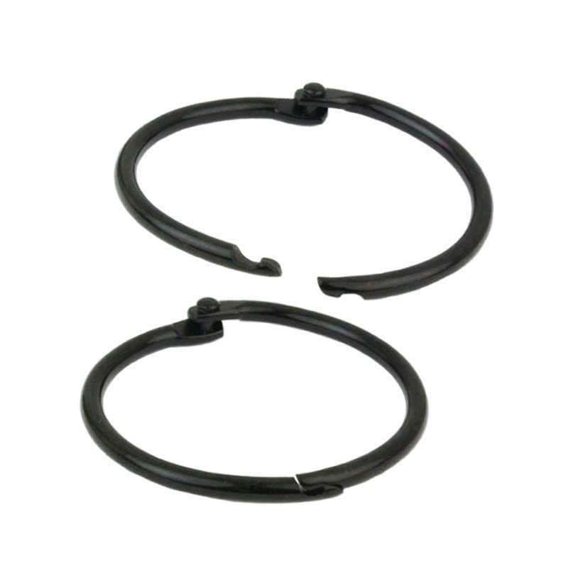 Heftringe schwarz 38 mm