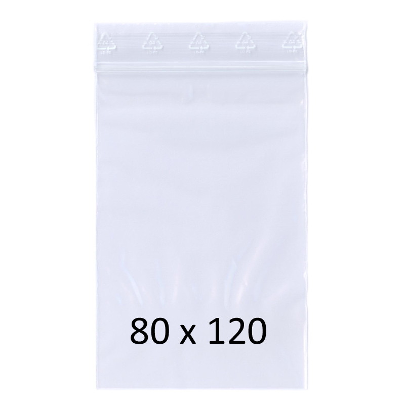 Druckverschlussbeutel 80 x 120 mm