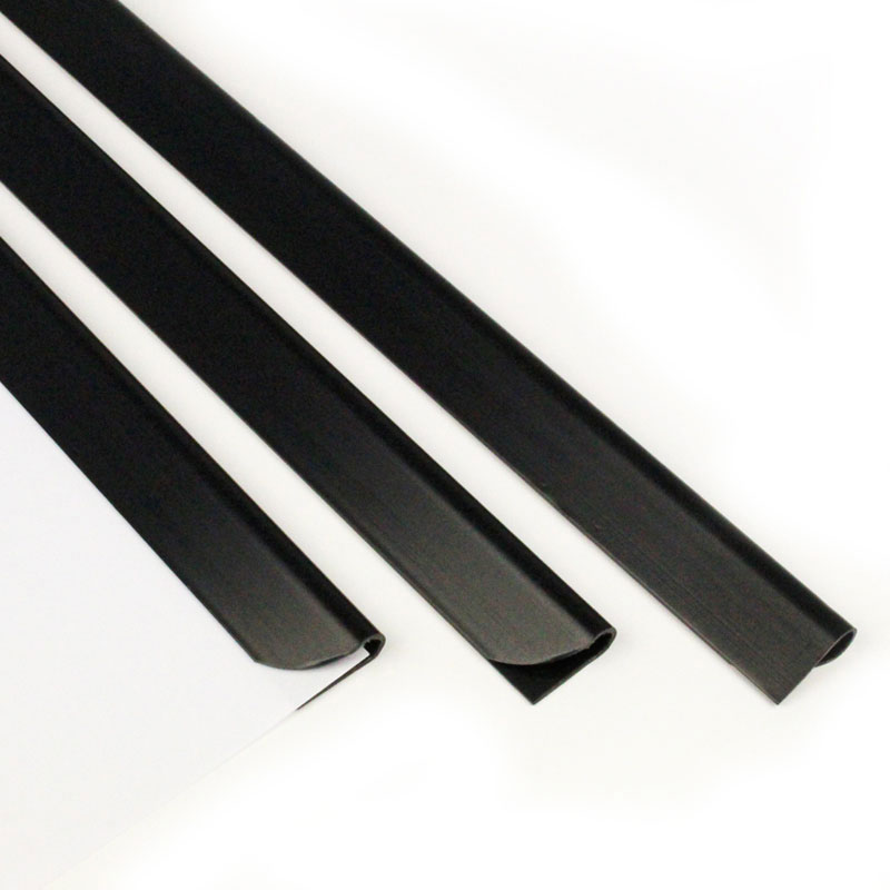 Klemmschiene DIN A5 in Schwarz, für 3–4 mm Füllhöhe