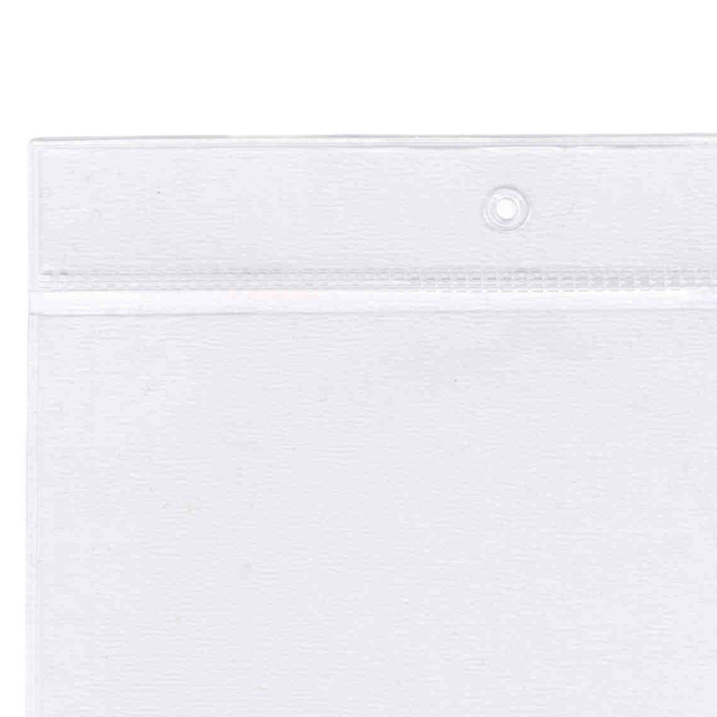 Transparente Energielabel Hülle für Etiketten 120 x 230 mm aus Weich PVC mit Hängerand