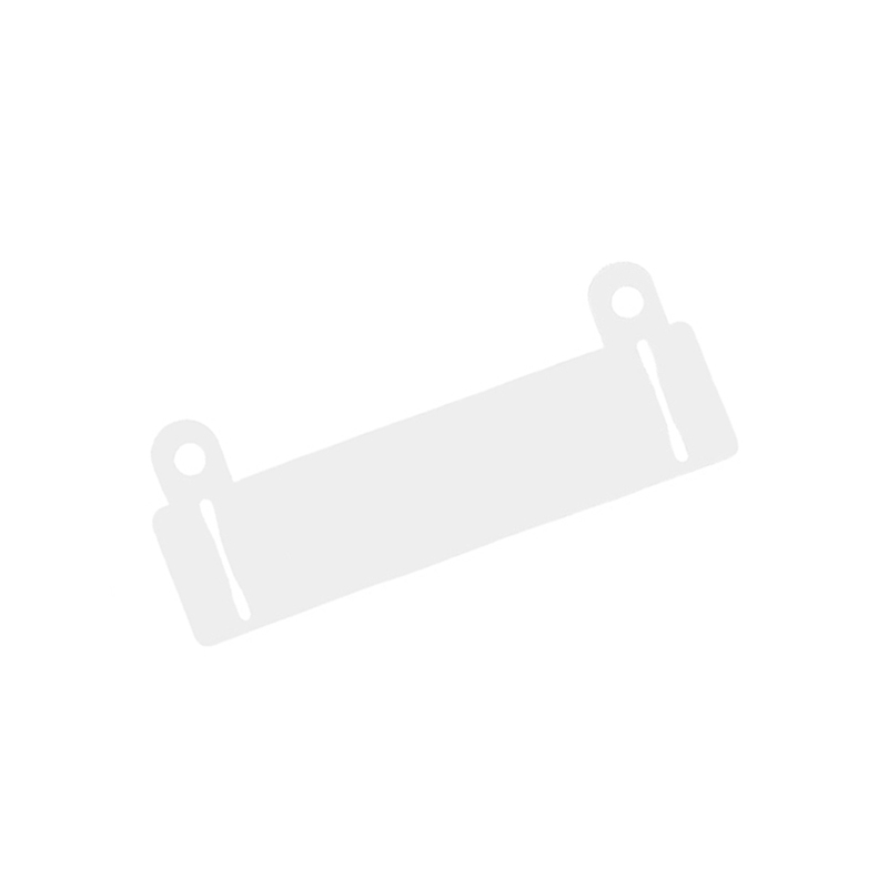 Abheftvorrichtung 100 mm mit Schlitz weiß