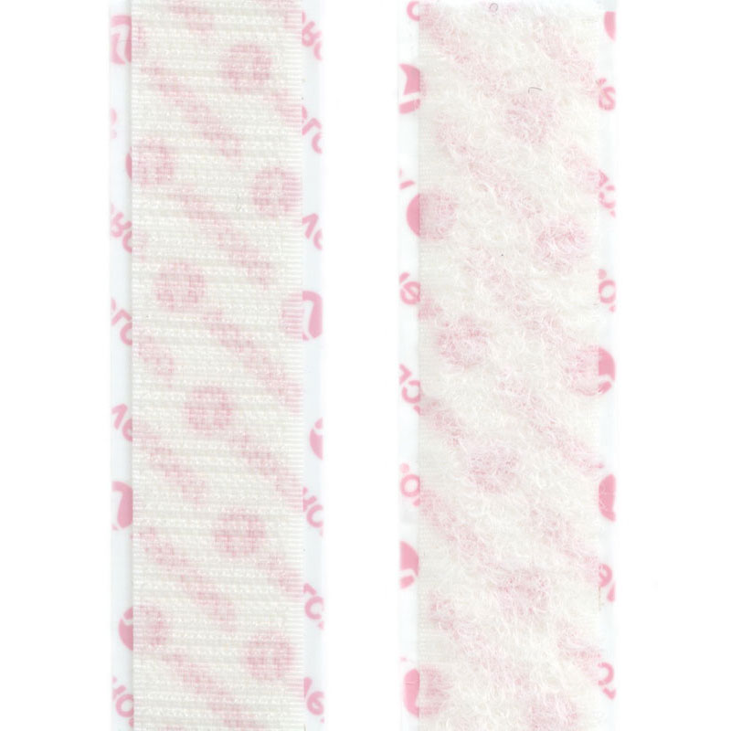 VELCRO®  Haken- / Flauschband, selbstklebend, weiß, 20 mm 