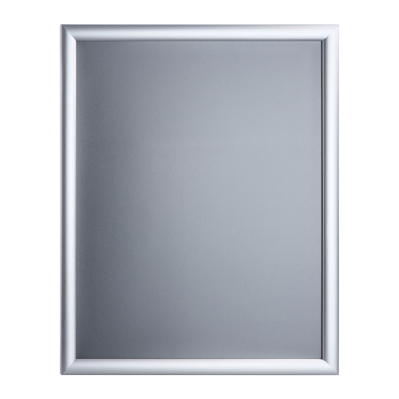 Klapprahmen für Posterformate, 400 x 500 mm, silber, 25 mm Profil mit Gehrungsecken