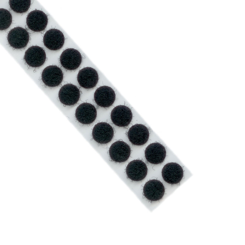Flauschpunkte, 10 mm, schwarz, 4.100 Punkte