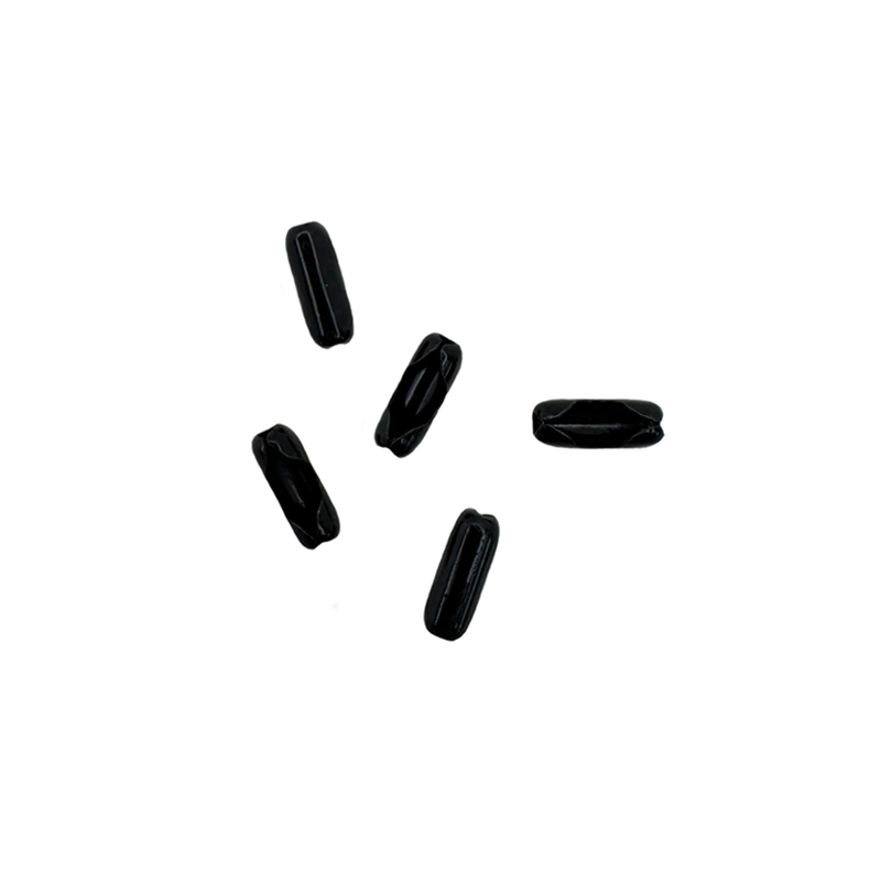 Klemmverschlüsse für Kugelketten, 2,4 mm, schwarz