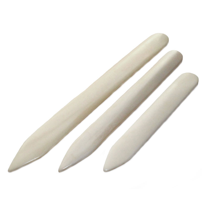 Falzbeine aus Knochen, 18 cm, spitz