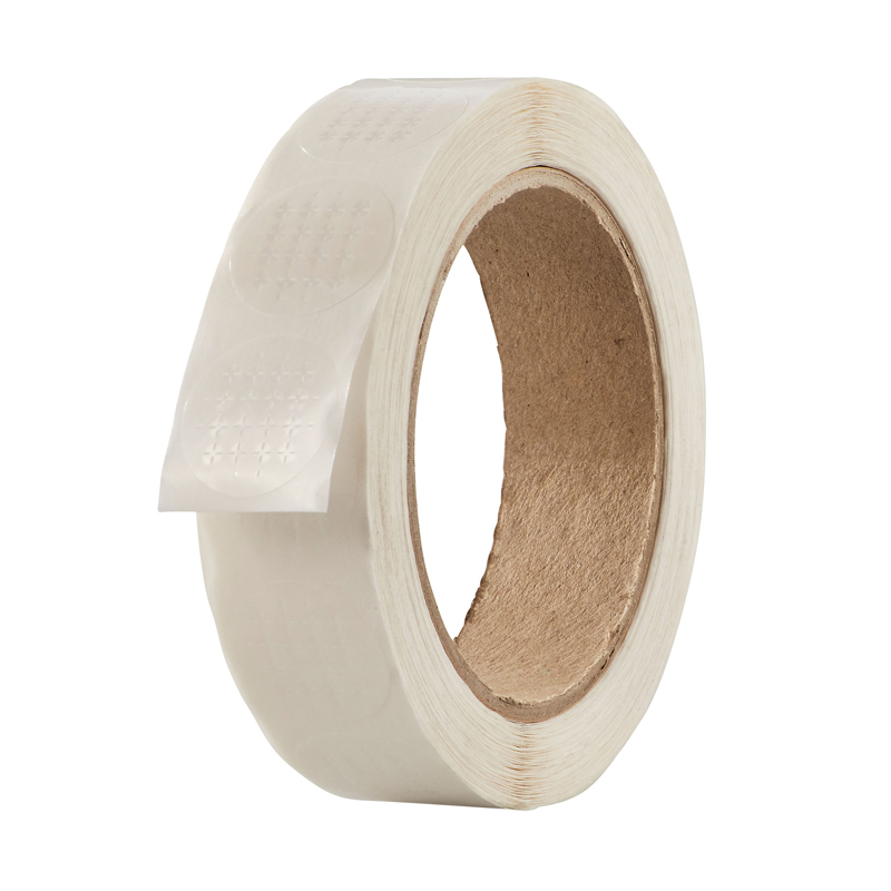 Klebepunkte, transparent, 25 mm Ø, mit multi Perforation, 4.000 St.   