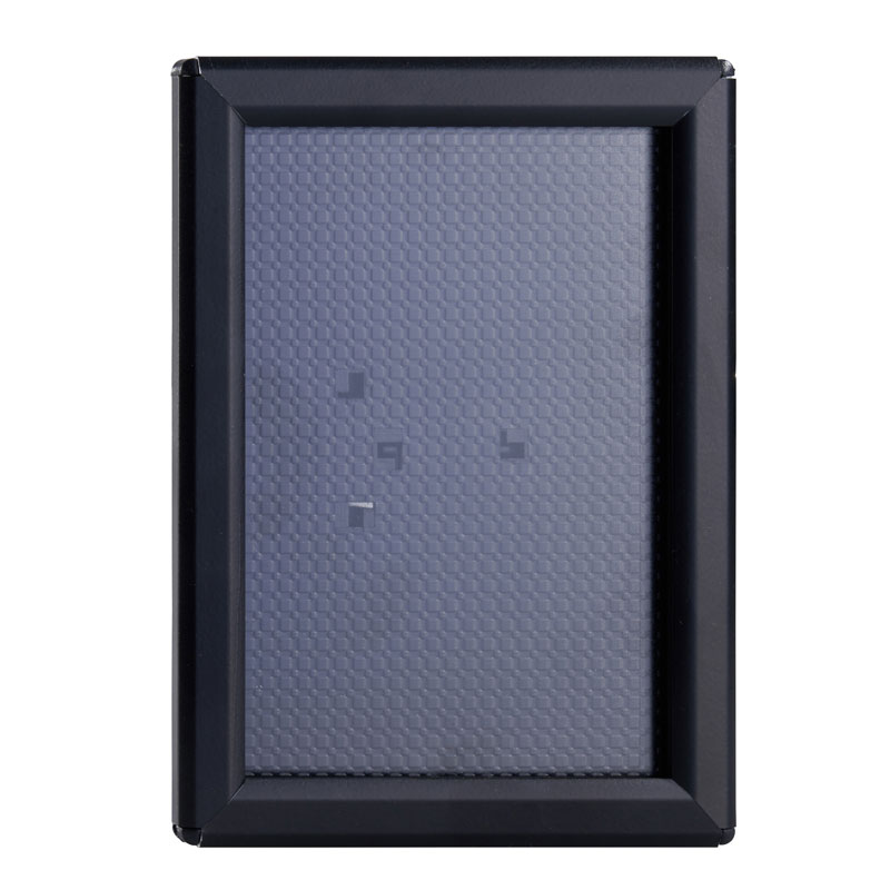 Klapprahmen A6 Opti Frame, schwarz, 14 mm Profil mit Gehrungsecken