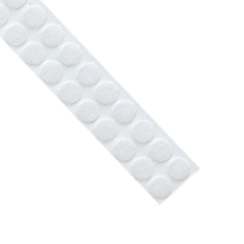 Flauschpunkte, 13 mm, weiß, 3.300 Punkte  