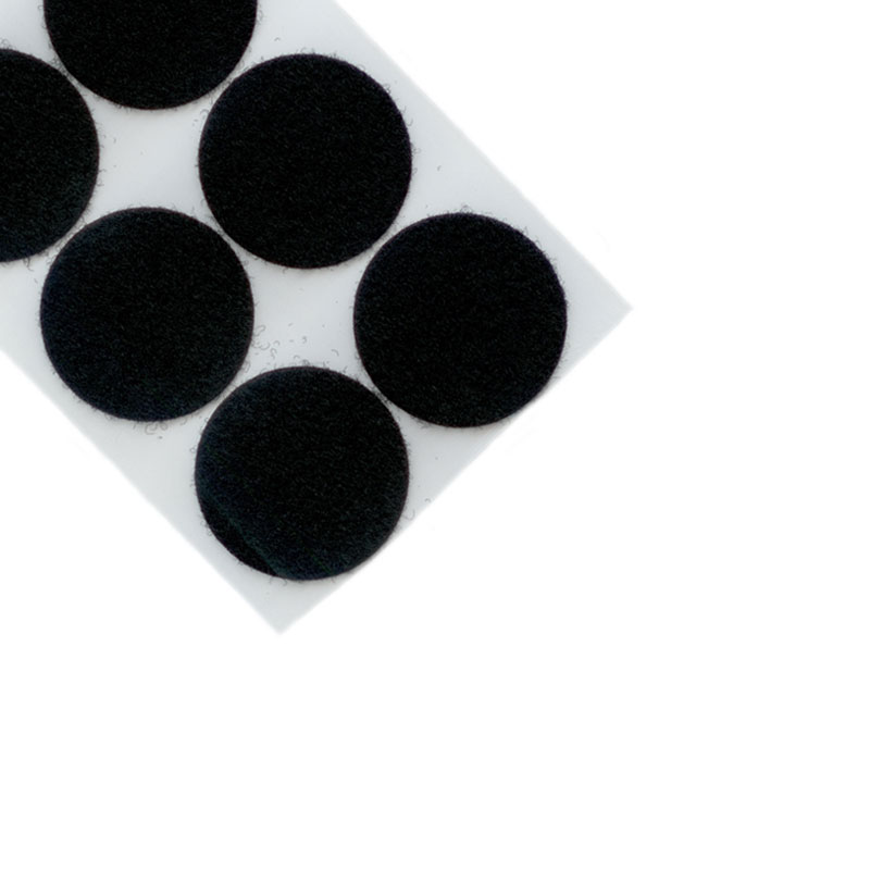 Flauschpunkte, 45 mm, schwarz, 1.040 Punkte