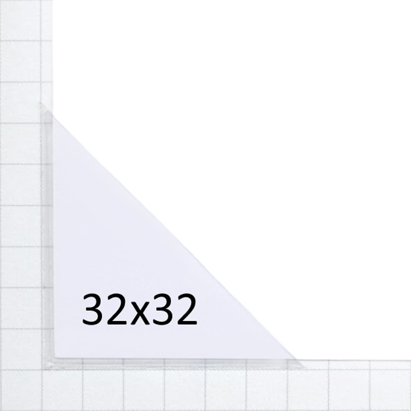 Selbstklebende Dreiecktasche 32 x 32 mm