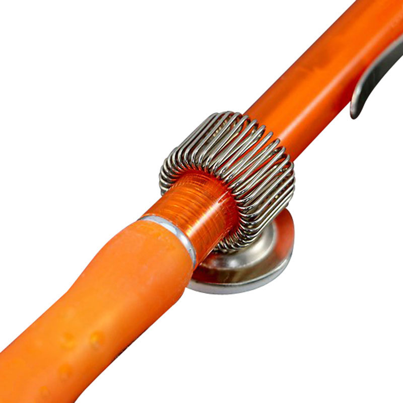 Stifthalter aus Metall mit runder Platte, selbstklebend, drehbar
