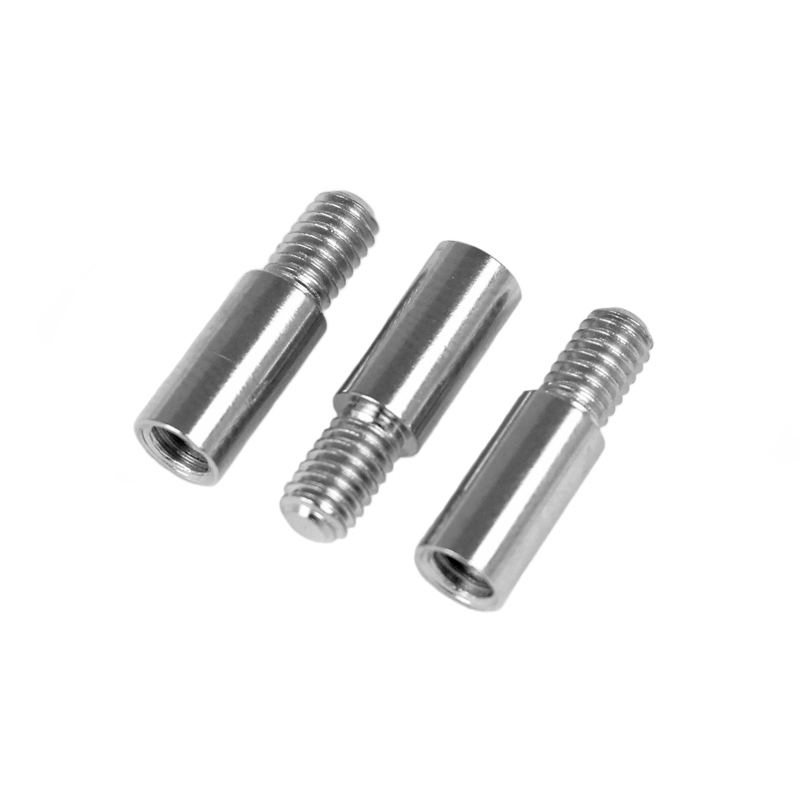 Buchschrauben-Verlängerung vernickelt, 10 mm lang
