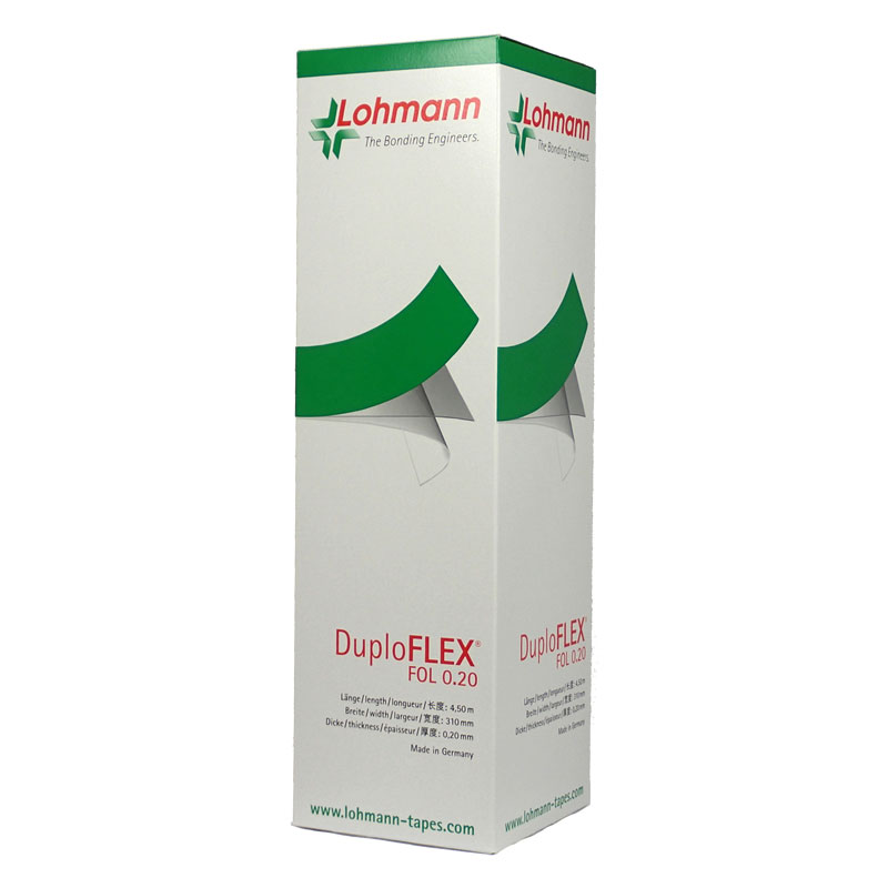 Klischeeklebeband DuploFLEX FOL 0,20 mm, 310 mm x 4,5 m