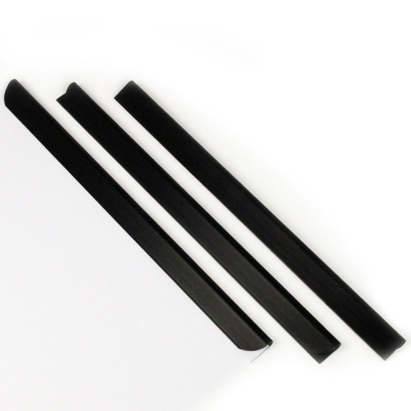 Klemmschiene DIN A5 in Schwarz, für 3–4 mm Füllhöhe