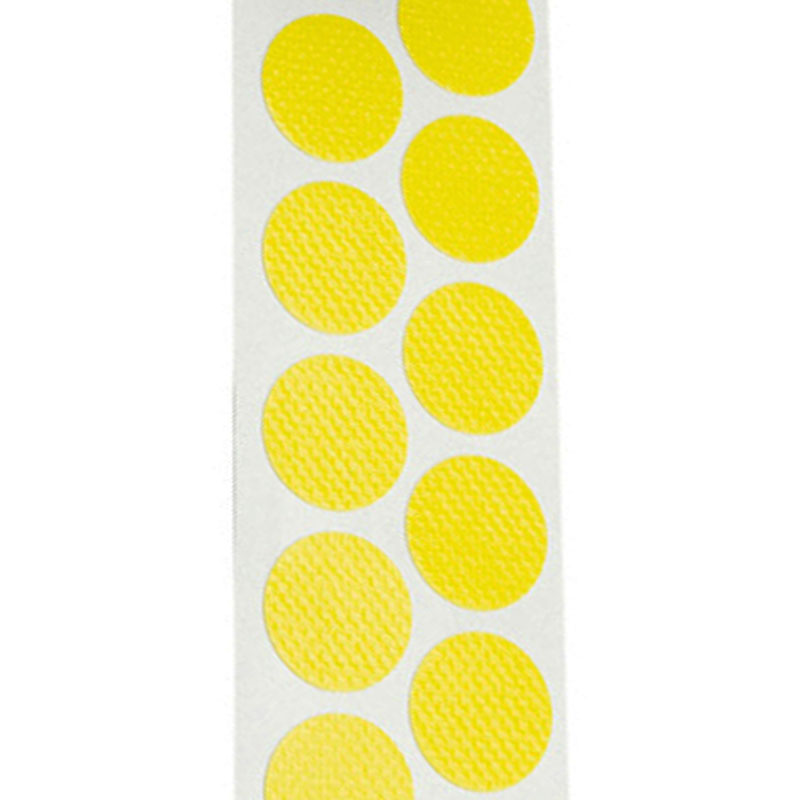 Gewebeklebepunkte gelb 15 mm Ø, einseitig stark haftend