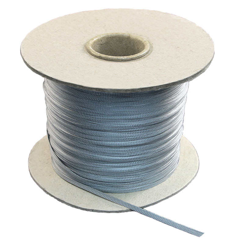 Lesezeichenband auf Rolle, 4-5 mm, silbergrau