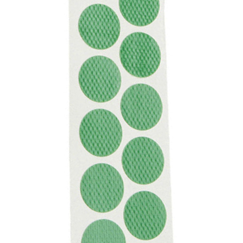 Gewebeklebepunkte grün 15 mm Ø, einseitig stark haftend
