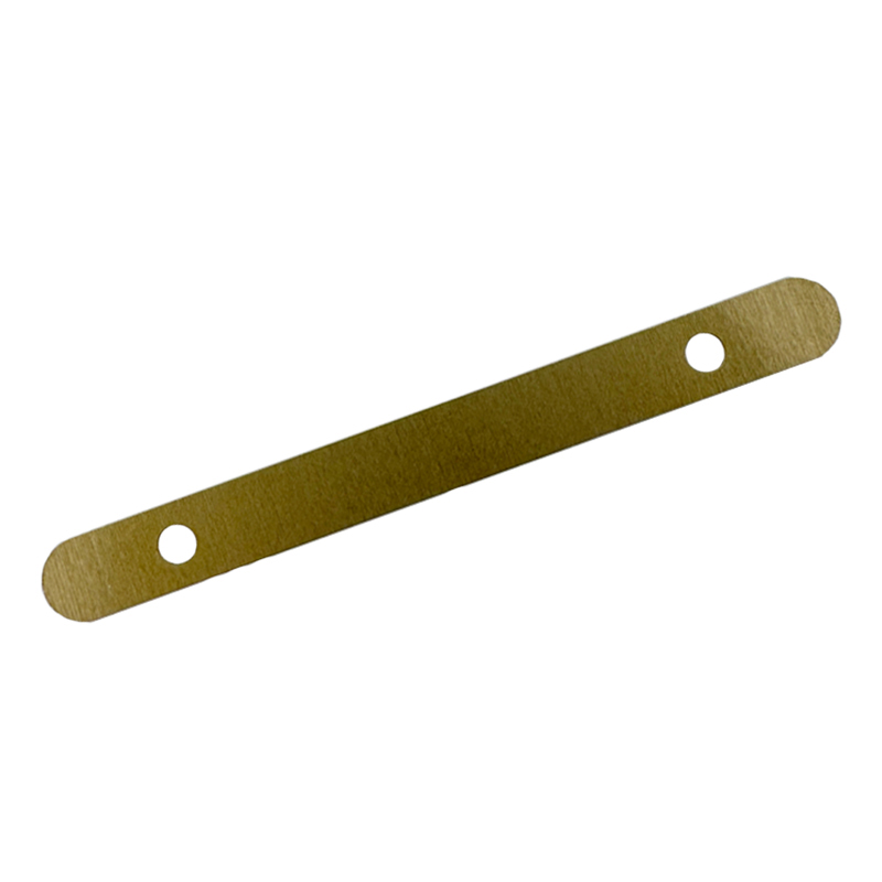 Stahldeckleisten messingfarben 120 mm lang
