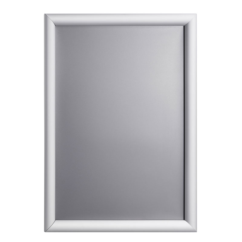 Klapprahmen A3, silber, 25 mm Profil mit Gehrungsecken in Standardausführung