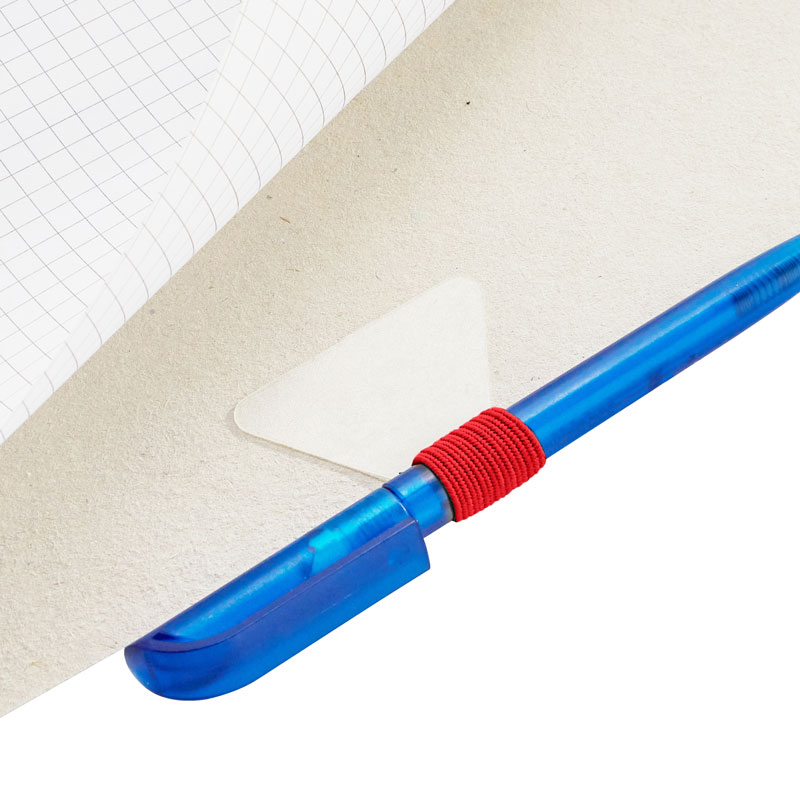 Stiftschlaufe aus Flachgummi, rot, selbstklebend