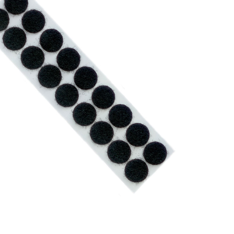 Flauschpunkte, 16 mm, schwarz, 2.700 Punkte