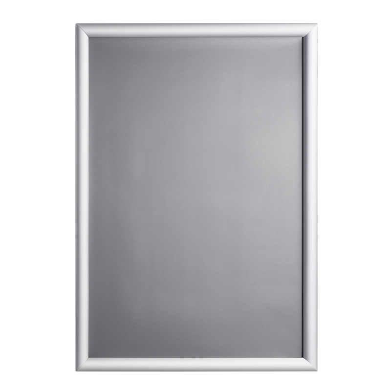 Selbstklebende Klapprahmen A2, silber, 25 mm Profil mit Gehrungsecken