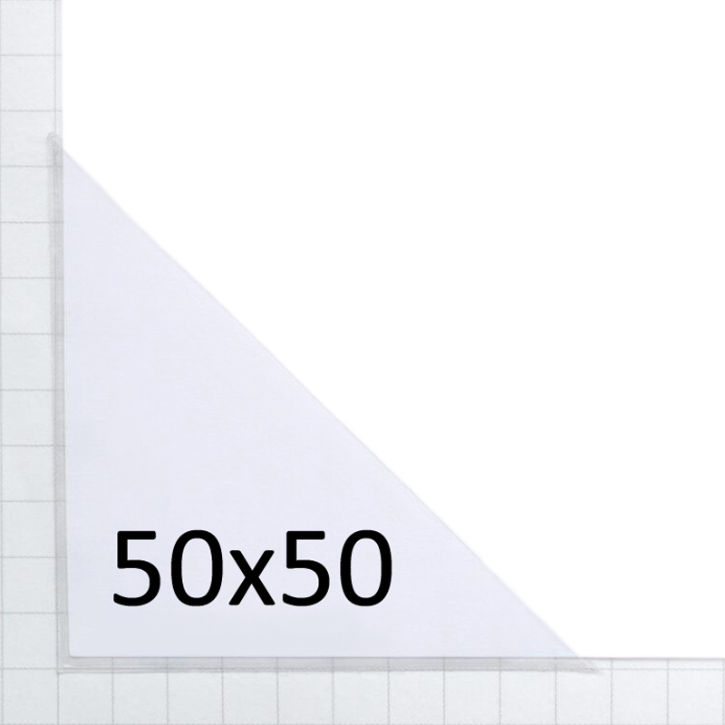 Selbstklebende Dreiecktasche 50 x 50 mm