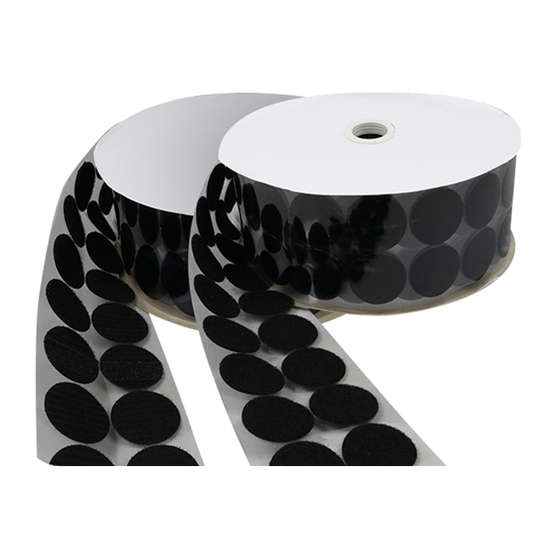Klett- / Flauschpunkte, 45 mm, schwarz