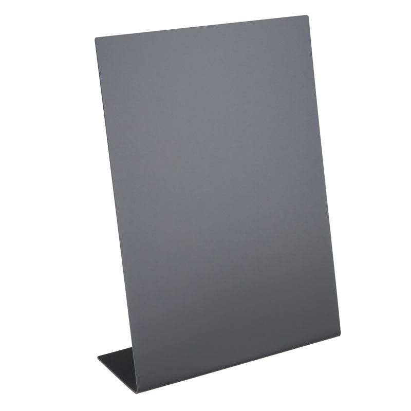 L-Aufsteller Kreidetafel 210 x 297 mm, A4 Hochformat, schwarz