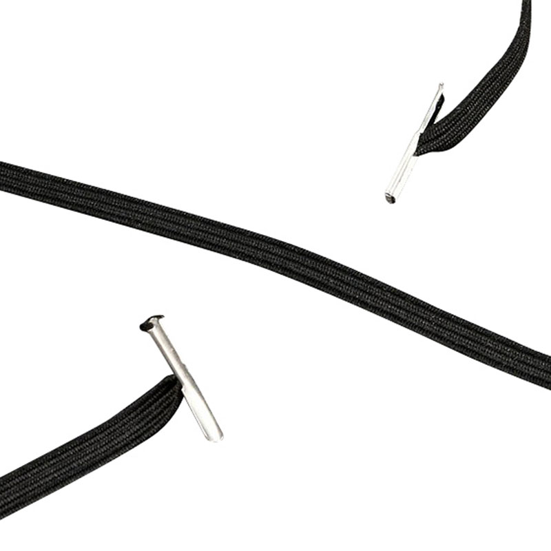 Gummizugschnüre mit 2 Splinten, 340 mm, schwarz