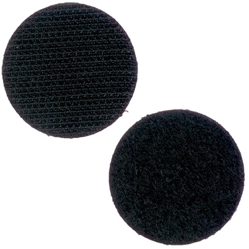 Klett- / Flauschpunkte, 45 mm, schwarz