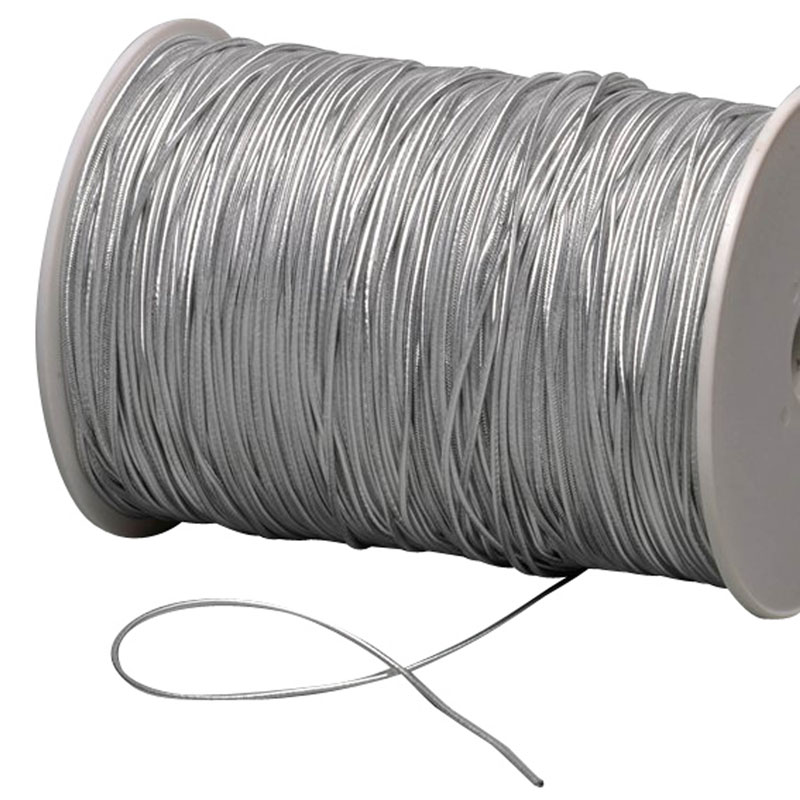 Gummizugschnur auf Rolle, 2 mm, silber