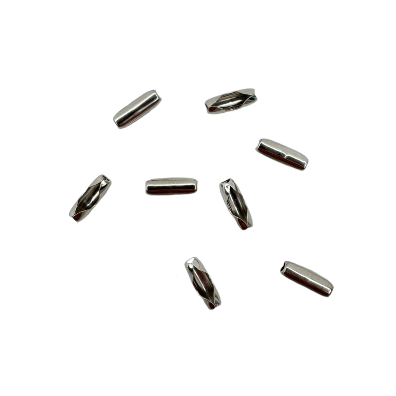 Klemmverschlüsse für Kugelketten, 2,4 mm, vernickelt