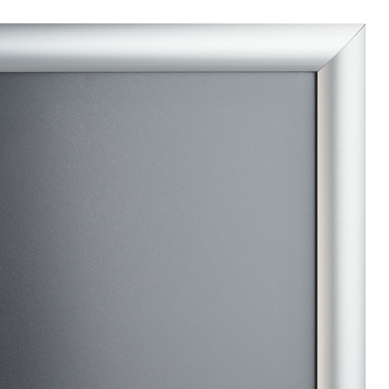 Klapprahmen A3, silber, 25 mm Profil mit Gehrungsecken in Standardausführung